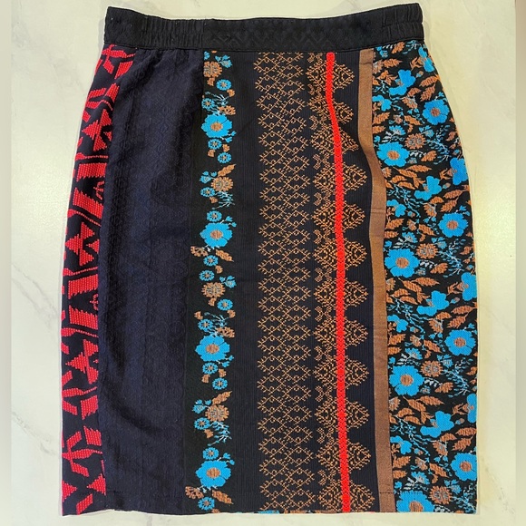Anthropologie Dolan Left Coast Collection Jacquard Pencil Skirt - Picture 8 of 11